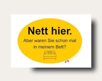 Malle Sticker "Nett hier" I Freundebuch Mallorca Aufkleber I Festival Stickerset I Party Sticker I 1 Design