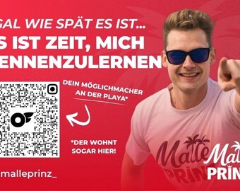 Malle Prinz Sticker I Freundebuch Mallorca Sticker I Malle Sticker I Festival Sticker I Party Sticker I 1 Design
