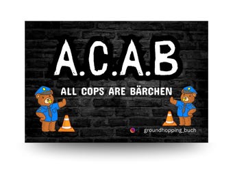 Groundhopping Sticker A.C.A.B. I Fußball Sticker I Groundhopping Aufkleber I Ultras Stickerdesign I 1 Design