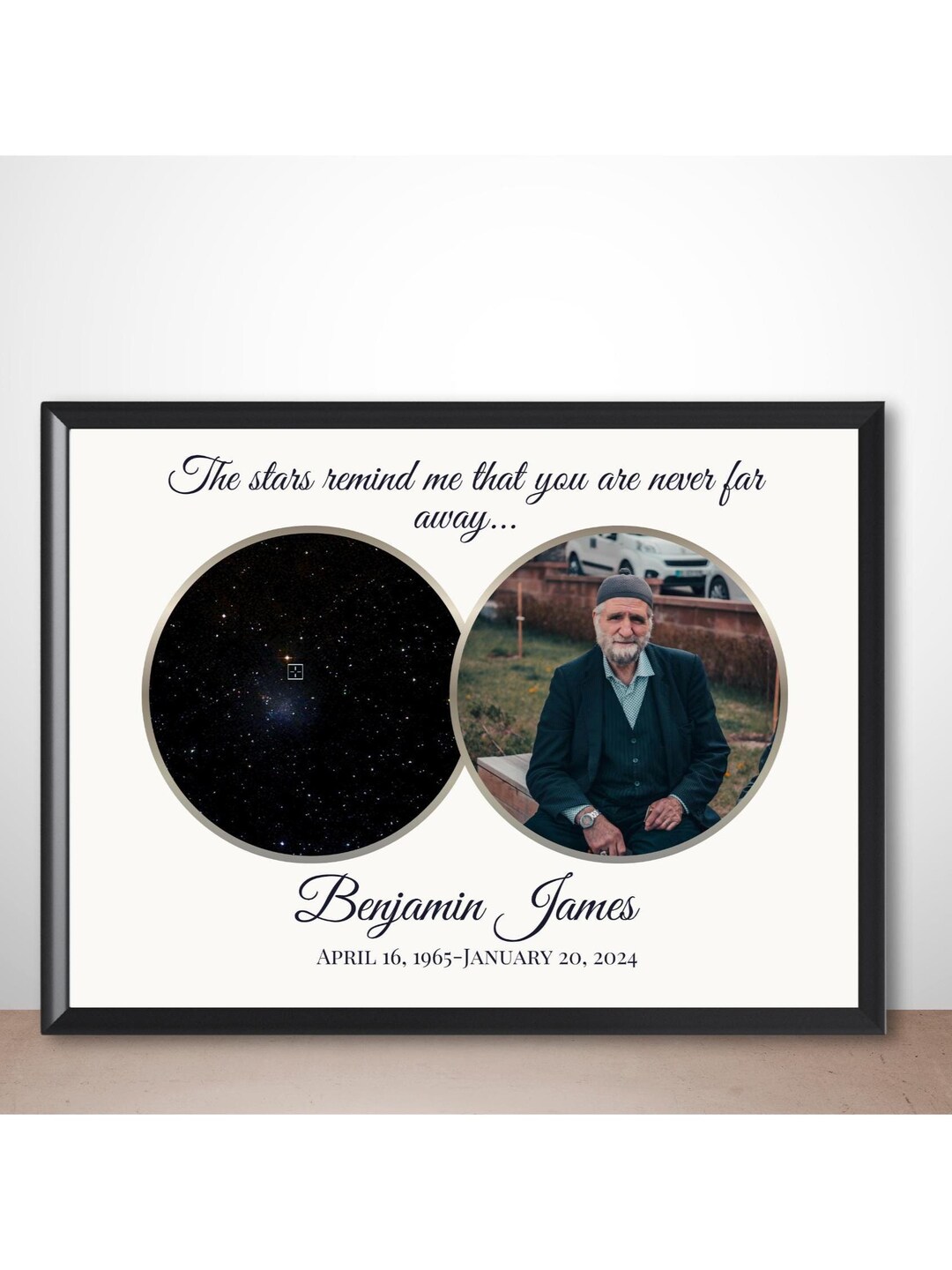 Personalized Memorial Star Map: Sympathy Gift, Remembrance Keepsake - Etsy