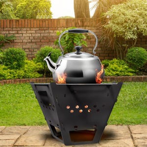 Portable Fire Pit, Mini Outdoor Fireplace, Camping Grill, Backyard Decor, Travel Fire Pit