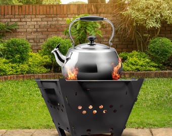 Portable Mini Fire Pit: Camping Grill & Backyard Decor