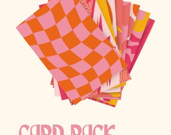 Tarjetas de felicitación digitales | 9 ilustraciones imprimibles | Descarga instantánea | Arte mural, fondos y postales | Decoración imprimible para el hogar