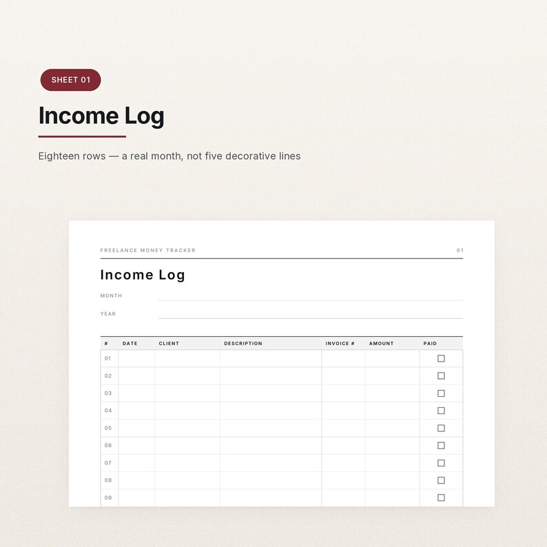 Freelance Bookkeeping Forms | Income, Expense, Mileage, Invoice Tracker ...