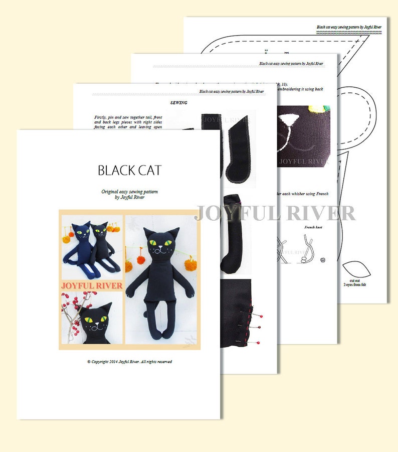 cat sewing pattern pdf