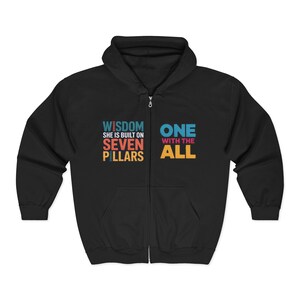 Motivational Zip-Up Hoodie: Unisex Positive Vibes Sweatshirt