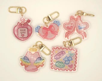 Pixel Art & Stamp Acrylic Keychains