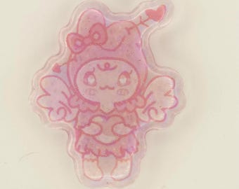 My Angel Acrylic Pins (Angel Bunny)