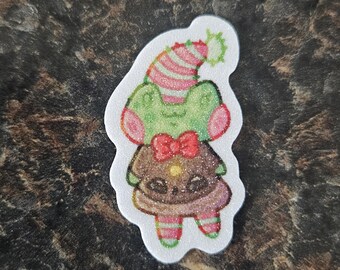 Christmas Frog Stickers