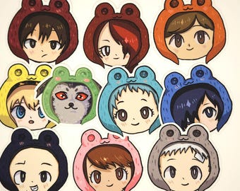 Persona 3 Frog Hat Stickers
