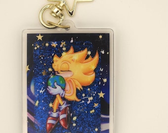 Sonic Quicksand Keychains and Stickers