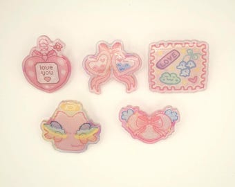 Pixel Art & Stamp Acrylic Pins