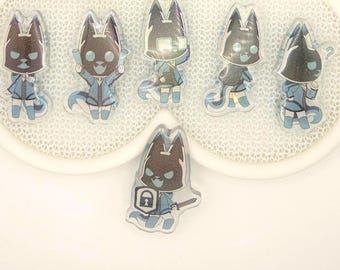 Pix the Fox Acrylic Pins