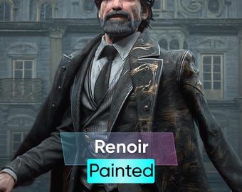 Renoir [hand-painted Figure With Magnets], 201mm | 16K Resin 3D