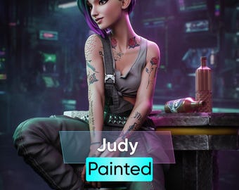 Judy [Hand-Painted Figure with magnets], 211mm | 16K resin 3D print | Model by Bulkamancer | Gift
