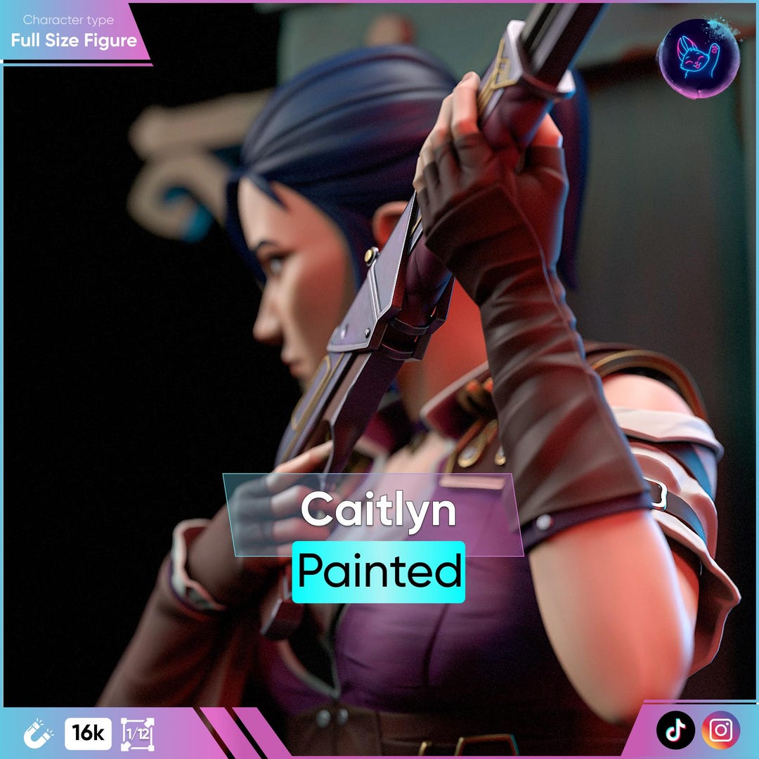 Caitlyn [hand-painted Figure With Magnets], 185mm | 16K Resin 3D Print ...