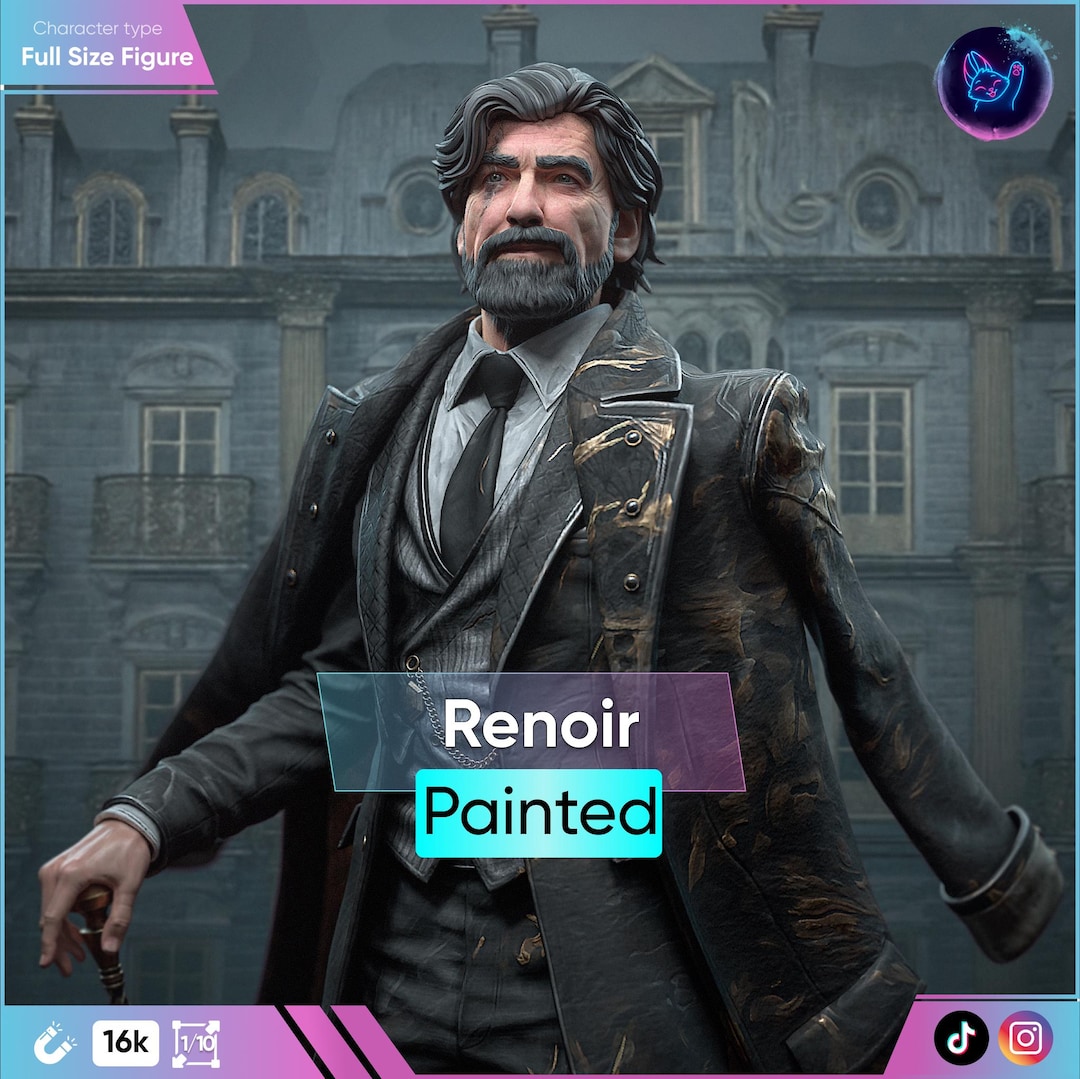 Renoir [hand-painted Figure With Magnets], 201mm | 16K Resin 3D
