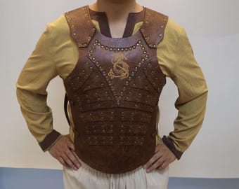 Handmade Leather Viking Breastplate: Renaissance Cosplay Armor