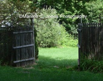 Secret Garden Gate Fine Art Vermont Photo Print: Multiple Sizes Available