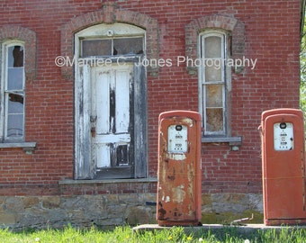 Rustic Gas Pumps Fine Art Vermont Photo Print: Multiple Sizes Available