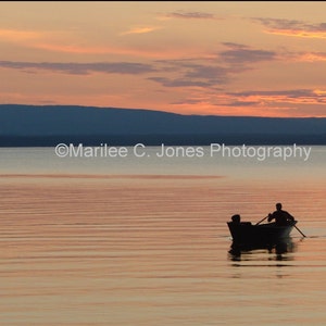 Canoeing on Lake Champlain Fine Art Vermont Photo Print: Multiple Sizes Available