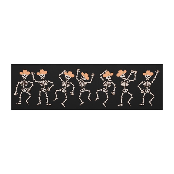 Cowboy Skeleton Car Magnet – Spooky Western Halloween Decor