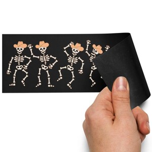 Cowboy Skeleton Car Magnet – Spooky Western Halloween Decor
