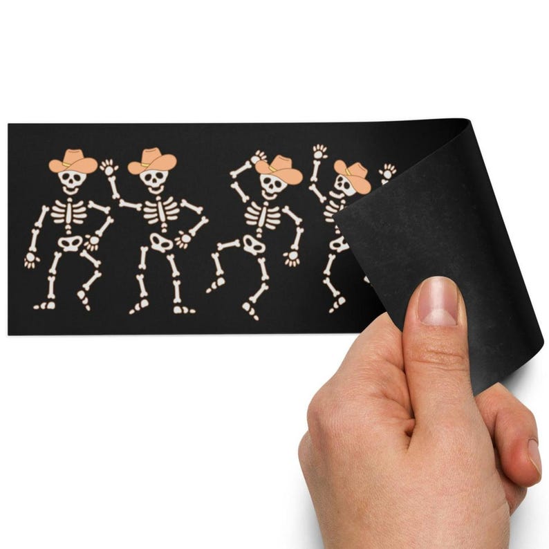 Cowboy Skeleton Car Magnet – Spooky Western Halloween Decor