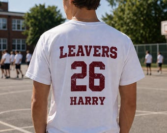 School Leavers Shirt Personalised Leavers '26 Any Theme Our Last Summer Oasis Inspired Music Football