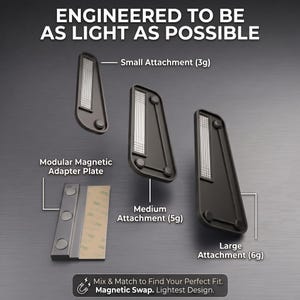 Modular Magnetic Ergonomic Pinky Rest for Gaming Mice | 3 Sizes Included, FDM 3D Printed Mod image 3