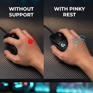 Modular Magnetic Ergonomic Pinky Rest for Gaming Mice | 3 Sizes Included, FDM 3D Printed Mod image 6