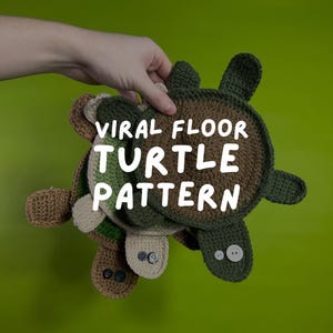 Crochet Viral Floor Turtle Pattern