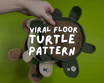 Crochet Viral Floor Turtle Pattern