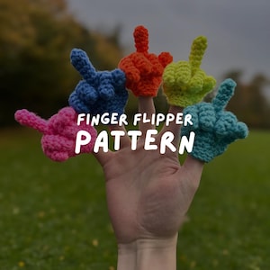 Patrón de aleta de dedo maldita de ganchillo