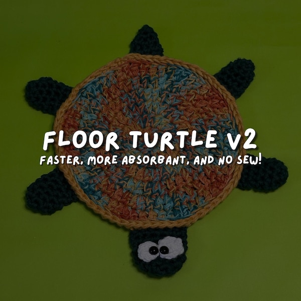 Crochet Floor Turtle Pattern V2