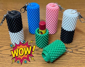 Contenedor sensorial grande con púas y agarre giratorio, mitad y mitad