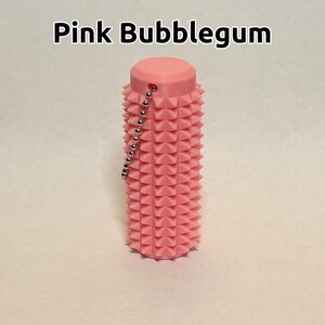 Rodillo antiestrés sensorial con púas - Estimulación para el alivio del dolor y la relajación - ¡Tamaño de la palma de la mano! Pink Bubblegum