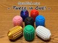 SpinClick mini - Spiky Sensory Fidget Spinner Clicker Keychain, Clicky Pain Stim Three in One!