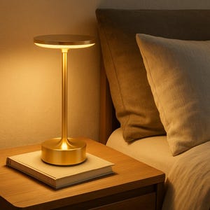 Touch LED Table Lamp – Dimmable, Rechargeable & Cordless Accent Light