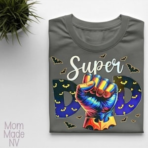 Super-Papa-T-Shirt • Vatertagsgeschenk • Grafik-T-Shirt • Größe 2XL • 100 % Baumwolle