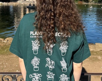 Green Plant T-Shirt | Unisex (Relaxed Fit) T-Shirt for Plant Lovers | Graphic Tee with Back Print | Plant Shirt