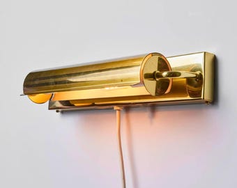 Polished Brass Wall Lamp Mid-Century Modern Art Lighting Glamorous Sconce Wall Fixture