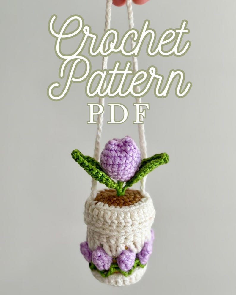 Tulip Yadom Inhaler Case Crochet Pattern | Thai Inhaler Holder Keychain ...