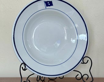 Vintage amerikansk marin konteramiral matsal soppskål – Buffalo porslin servis Militaria