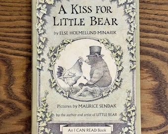 En kyss till lilla björnen - 1:a upplagan inbunden bok, Sendak-illustration