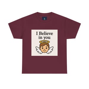Inspirierendes Engel-T-Shirt, motivierendes T-Shirt, Unisex aus schwerer Baumwolle, positive Vibes, Geschenke zur Ermutigung Bild 5