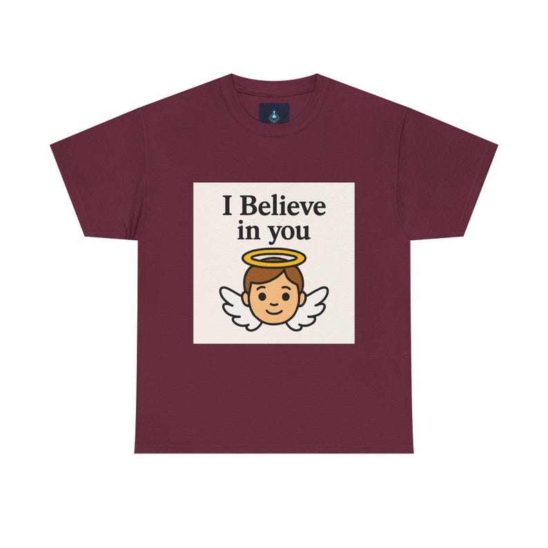 Inspirierendes Engel-T-Shirt, motivierendes T-Shirt, Unisex aus schwerer Baumwolle, positive Vibes, Geschenke zur Ermutigung Bild 5