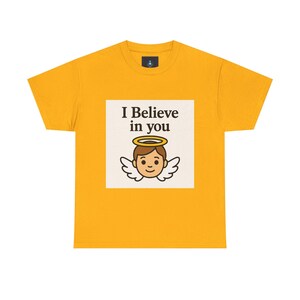 Inspirierendes Engel-T-Shirt, motivierendes T-Shirt, Unisex aus schwerer Baumwolle, positive Vibes, Geschenke zur Ermutigung Bild 3
