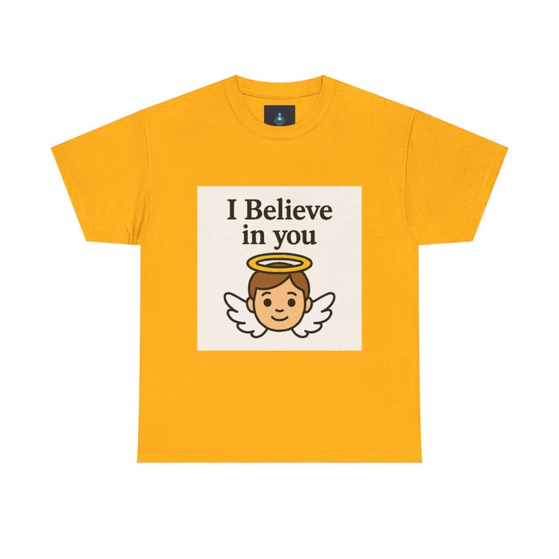 Inspirierendes Engel-T-Shirt, motivierendes T-Shirt, Unisex aus schwerer Baumwolle, positive Vibes, Geschenke zur Ermutigung Bild 3