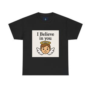Inspirierendes Engel-T-Shirt, motivierendes T-Shirt, Unisex aus schwerer Baumwolle, positive Vibes, Geschenke zur Ermutigung Bild 2